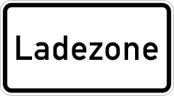 Verkehrszeichen 1012: Ladezone