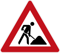 Verkehrszeichen 123: Arbeitsstelle