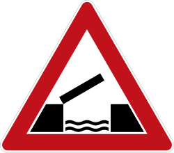 Verkehrszeichen 128: Bewegliche Brücke