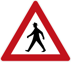 Verkehrszeichen 133: Fußgänger