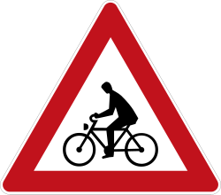 Verkehrszeichen 138: Radfahrer kreuzen