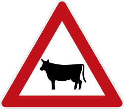 Verkehrszeichen 140: Tiere