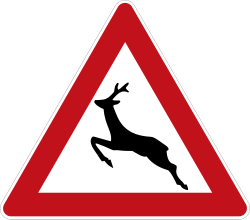 Verkehrszeichen 142: Wildwechsel