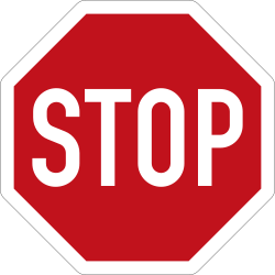 Verkehrszeichen 206: Halt! Vorfahrt gewähren!