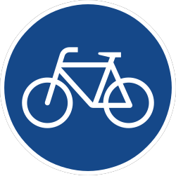 Verkehrszeichen 237: Radweg