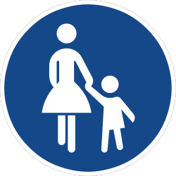 Verkehrszeichen 239: Gehweg