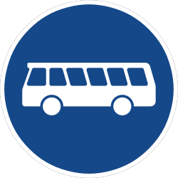 Verkehrszeichen 245: Bussonderfahrstreifen