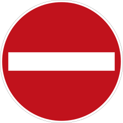 Verkehrszeichen 267: Verbot der Einfahrt
