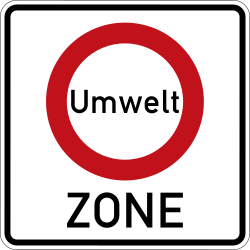 Verkehrszeichen 270.1: Beginn einer Verkehrsverbotszone (Umweltzone)