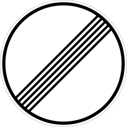 Verkehrszeichen 282: Ende aller Streckenverbote