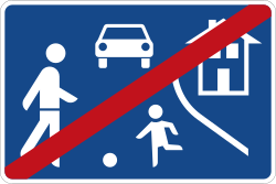 Verkehrszeichen 325.2: Ende eines verkehrsberuhigten Bereichs