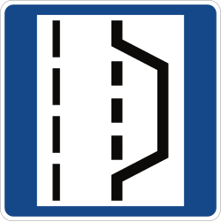 Verkehrszeichen 328: Nothalte- und Pannenbucht