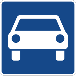 Verkehrszeichen 331.1: Kraftfahrstraße