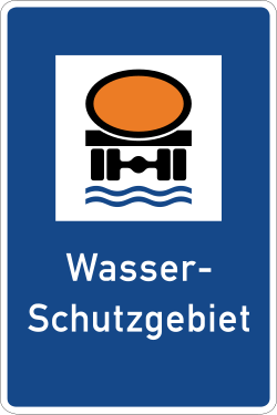 Verkehrszeichen 354: Wasserschutzgebiet