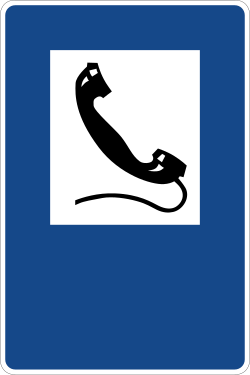Verkehrszeichen 360: Fernsprecher