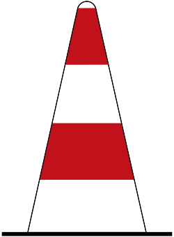 Verkehrszeichen 610: Leitkegel