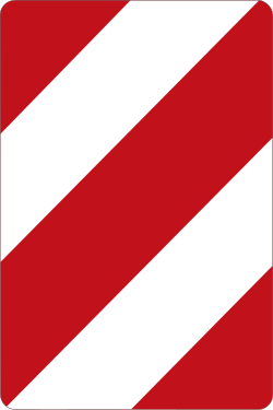 Verkehrszeichen 626: Leitplatte
